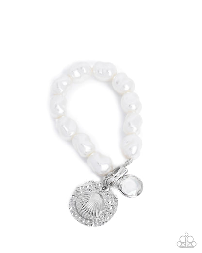 Coastal Cadenza - white - Paparazzi bracelet