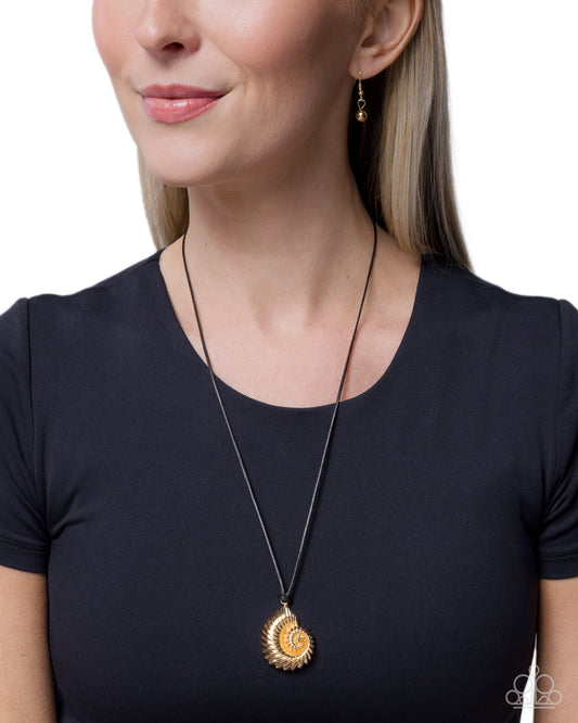 Coastal Callback - gold - Paparazzi necklace