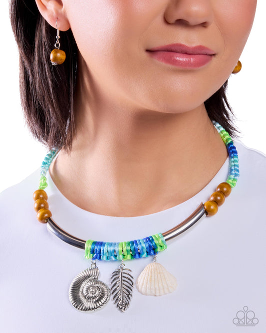 Coastal Calm - green - Paparazzi necklace