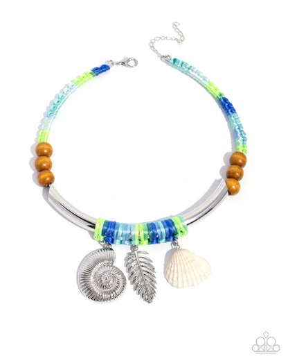Coastal Calm - green - Paparazzi necklace