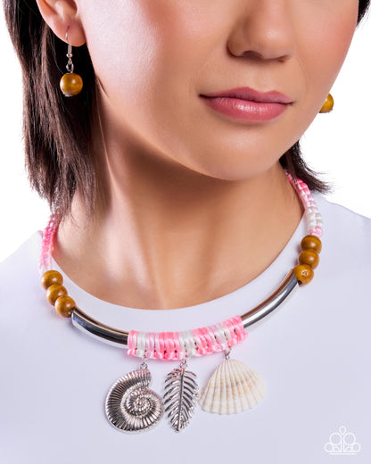 Coastal Calm - pink - Paparazzi necklace