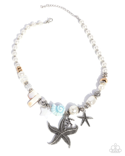 Coastal Cameo - blue - Paparazzi necklace