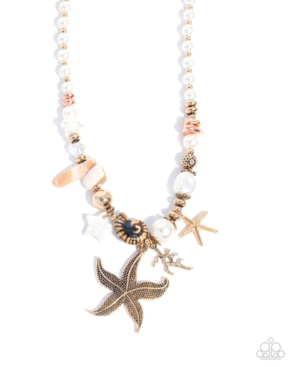 Coastal Cameo - multi - Paparazzi necklace