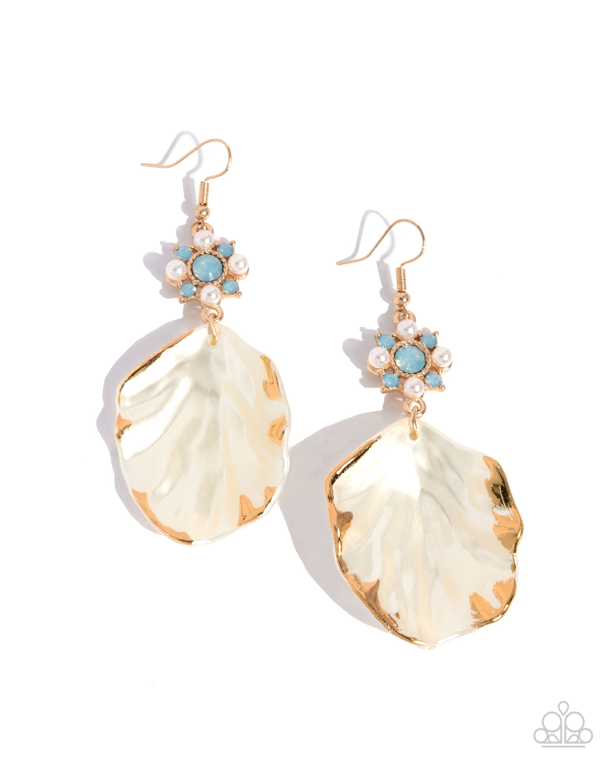 Coastal Candidate - blue - Paparazzi earrings