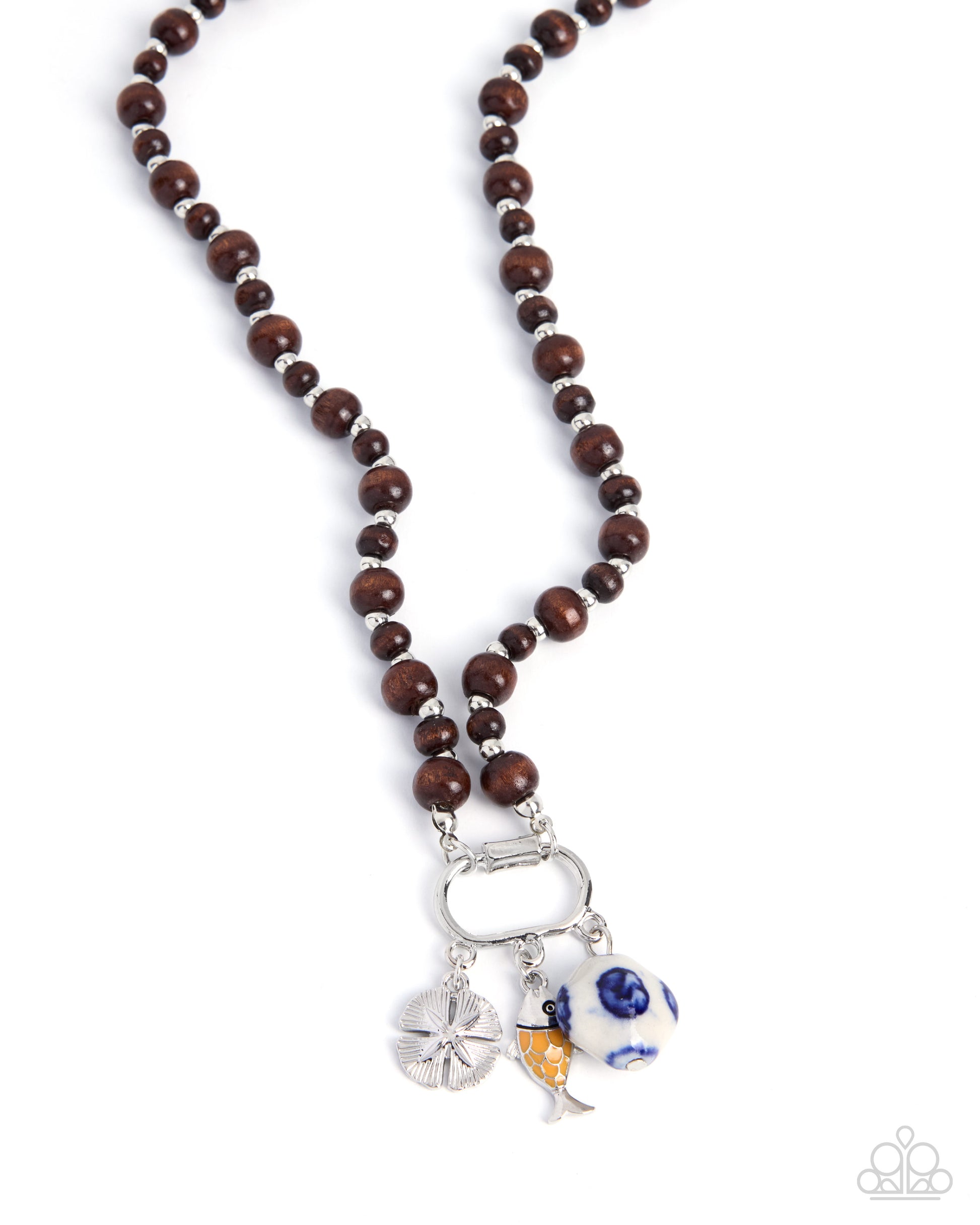 Coastal Canvas - orange - Paparazzi necklace
