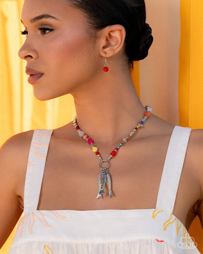 Coastal Caprice - multi - Paparazzi necklace