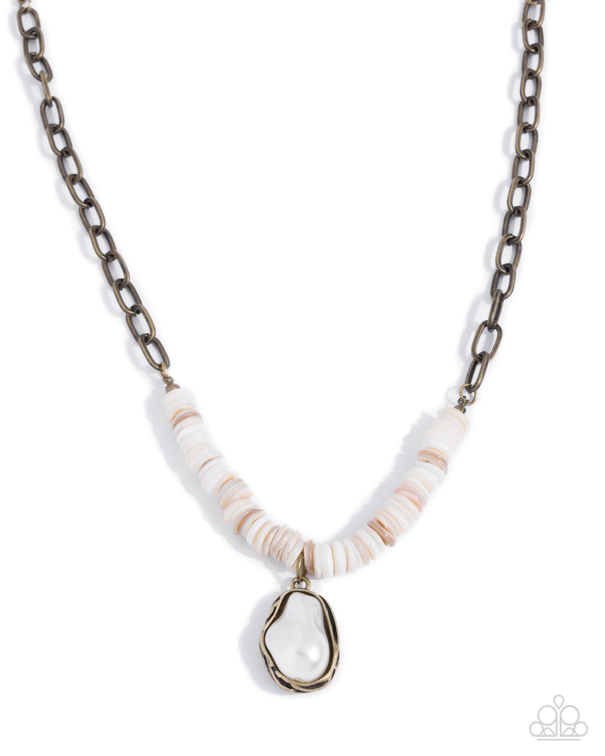 Coastal Cause - brass - Paparazzi necklace