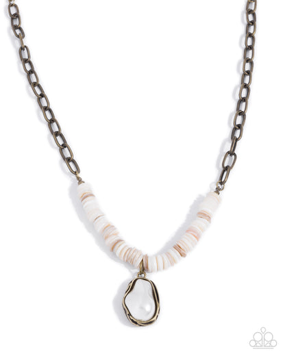 Coastal Cause - brass - Paparazzi necklace