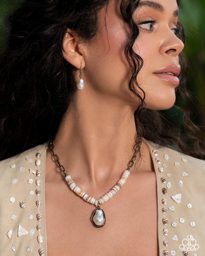 Coastal Cause - brass - Paparazzi necklace