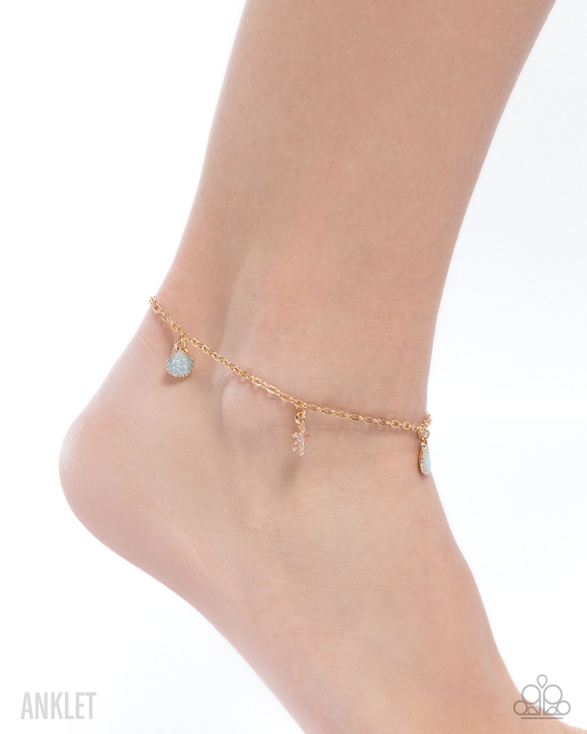 Coastal Celebrity - gold - Paparazzi anklet