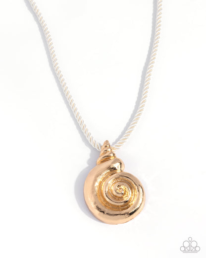 Coastal Chance - gold - Paparazzi necklace