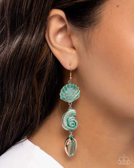 Coastal Charisma - blue - Paparazzi earrings