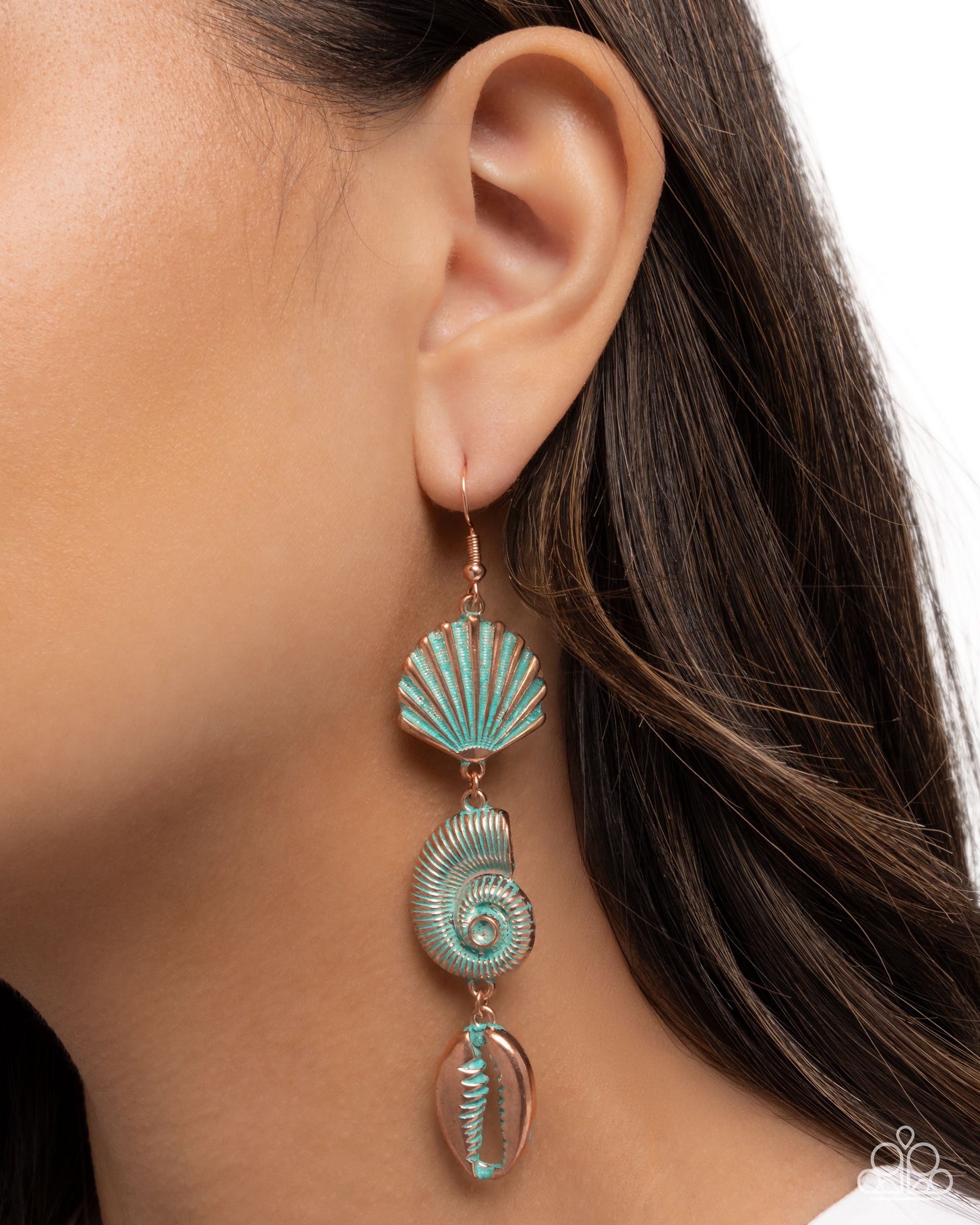Coastal Charisma - copper - Paparazzi earrings