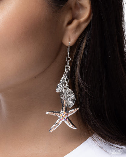 Coastal Community - orange - Paparazzi earrings