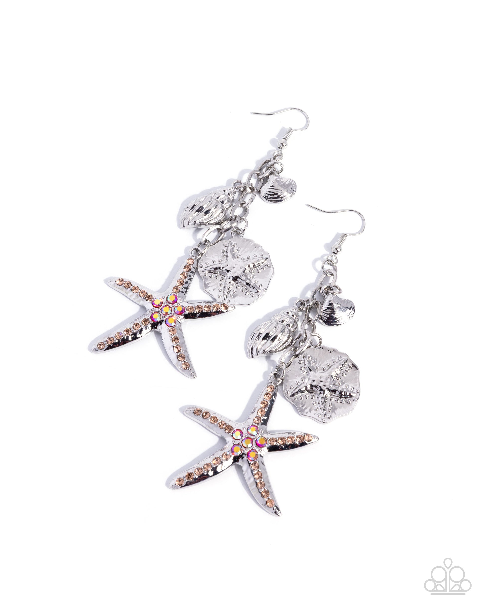 Coastal Community - orange - Paparazzi earrings