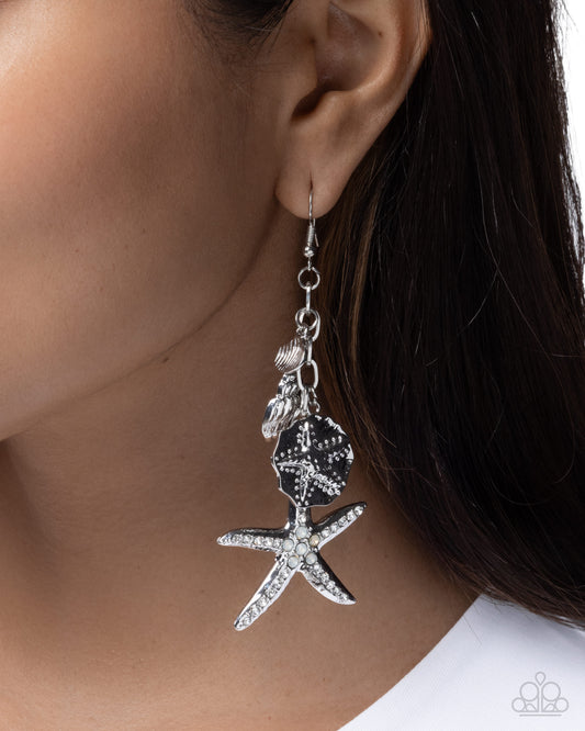 Coastal Community - white - Paparazzi earrings