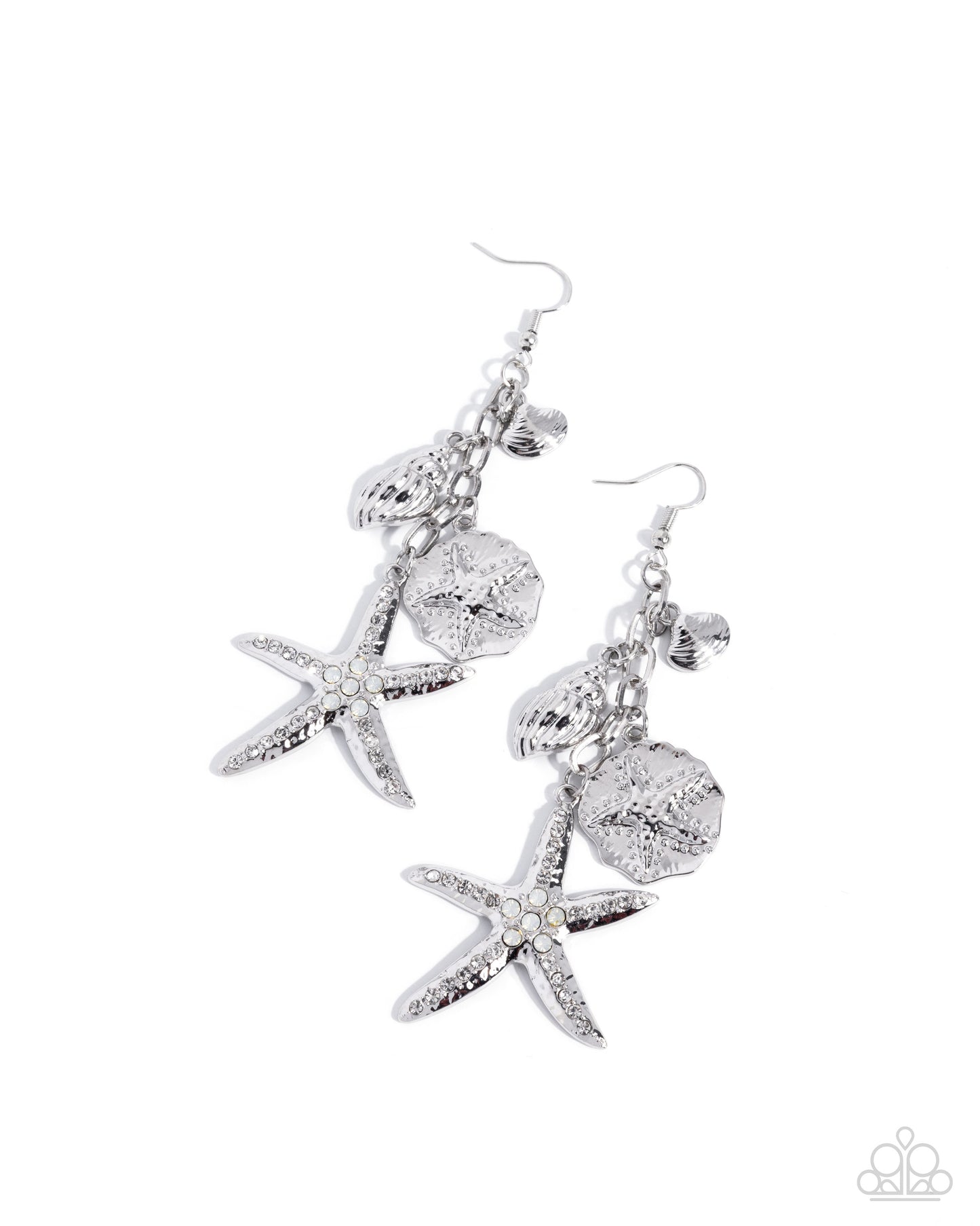 Coastal Community - white - Paparazzi earrings