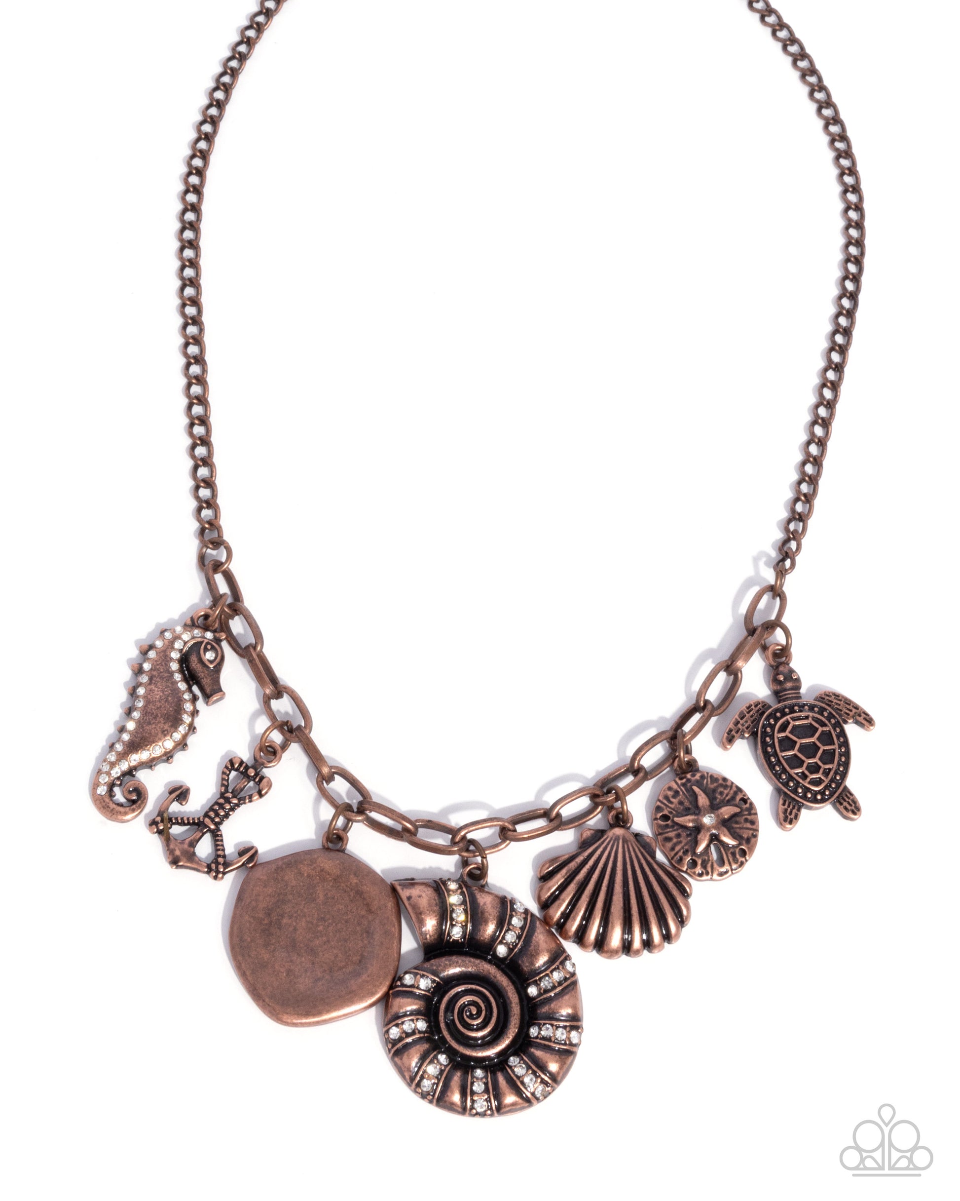 Coastal Composure - copper - Paparazzi necklace