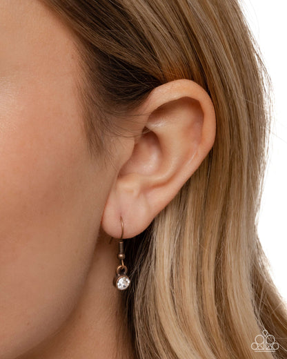 Coastal Composure - copper - Paparazzi necklace