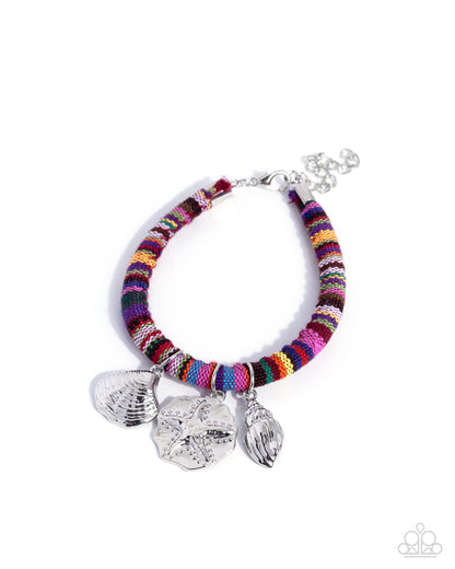 Coastal Condition - purple - Paparazzi bracelet