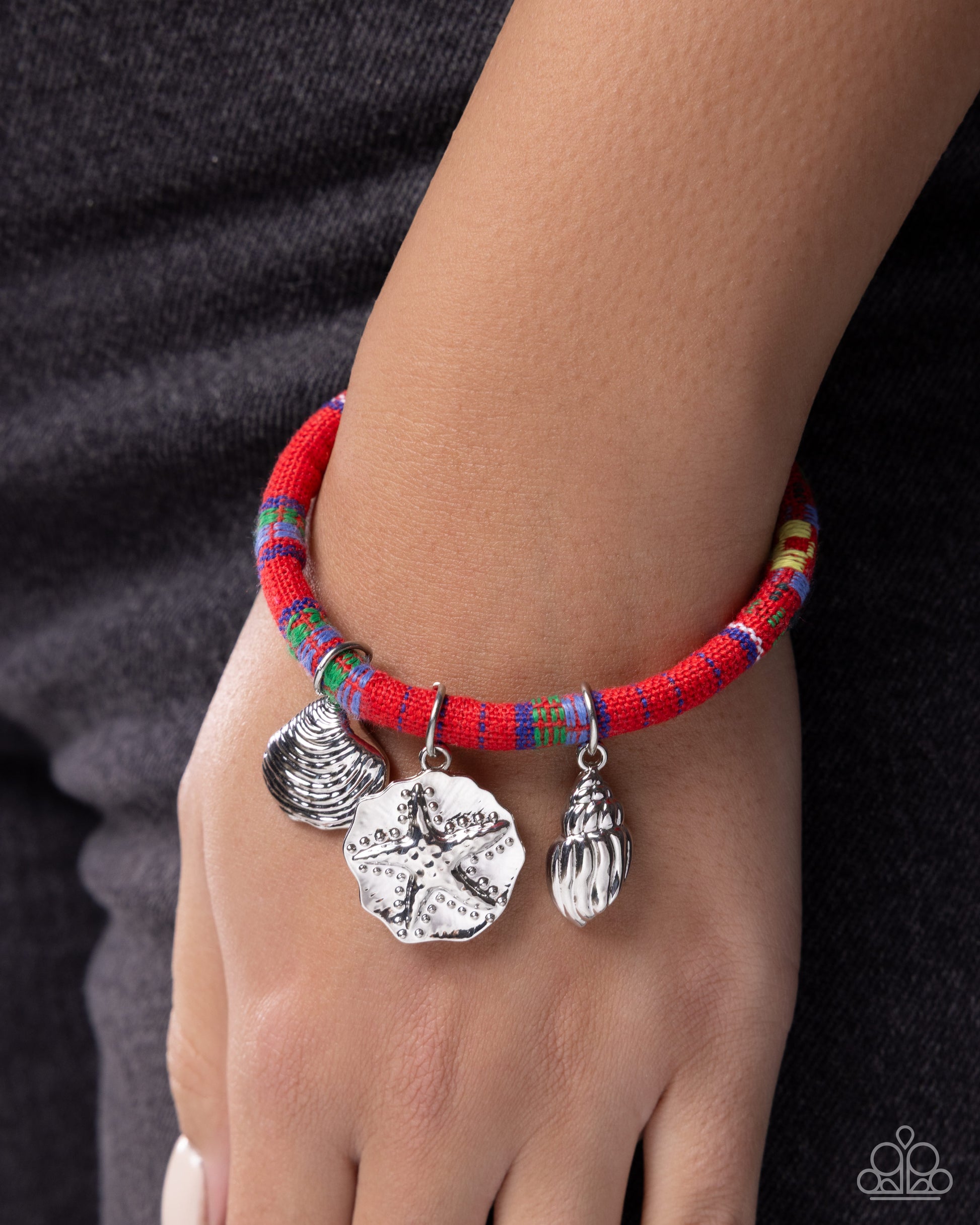 Coastal Condition - red - Paparazzi bracelet