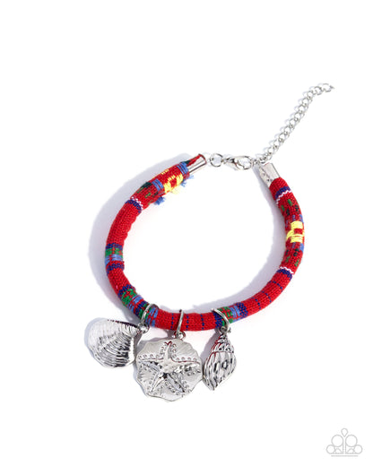 Coastal Condition - red - Paparazzi bracelet