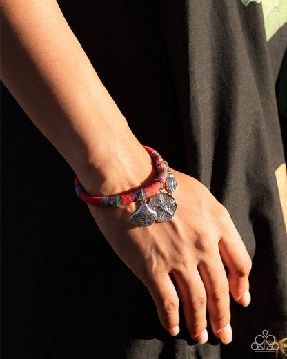 Coastal Condition - red - Paparazzi bracelet