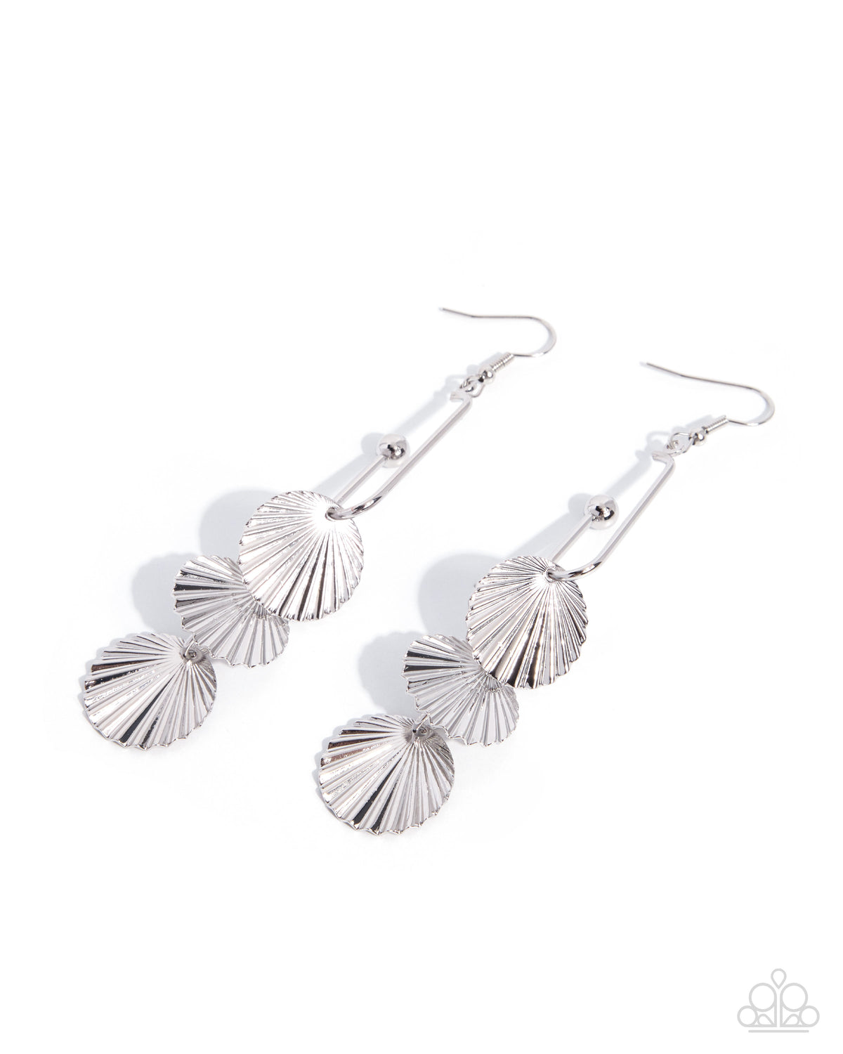Coastal Contract - silver - Paparazzi earring