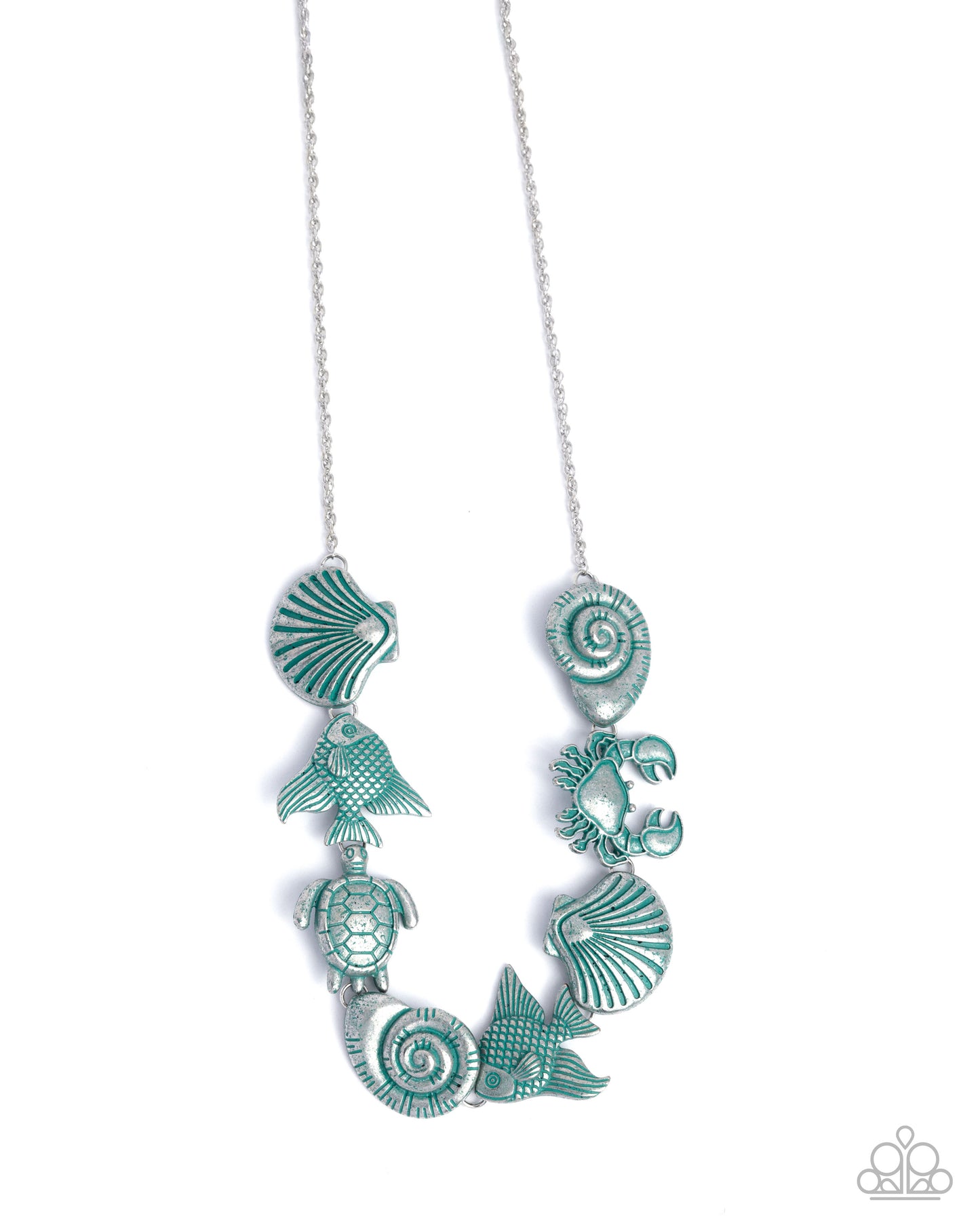 Coastal Shelf - blue - Paparazzi necklace