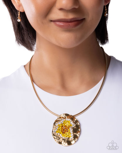 Coil Command - yellow - Paparazzi necklace
