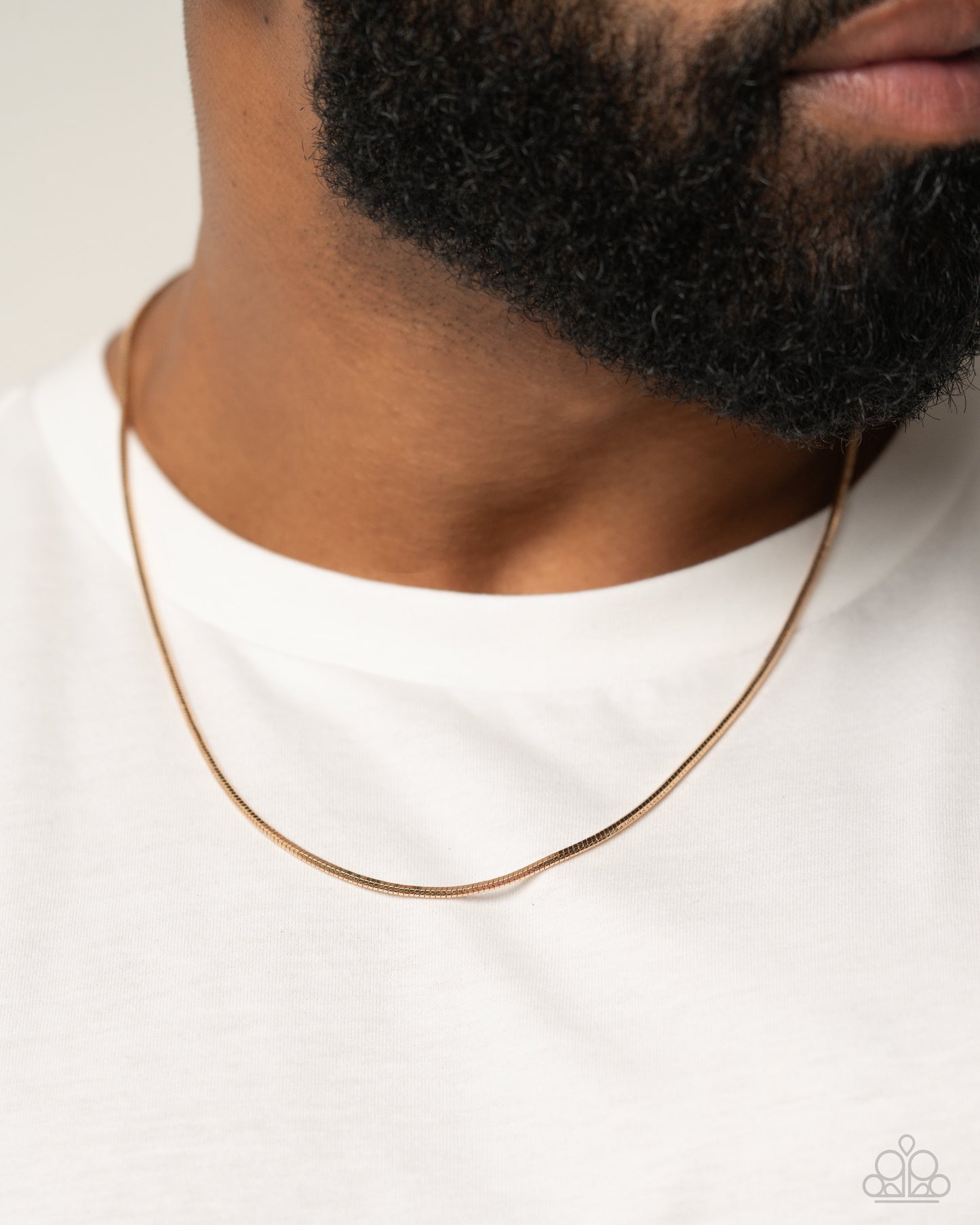 Coiled Captain - gold - Paparazzi MENS necklace