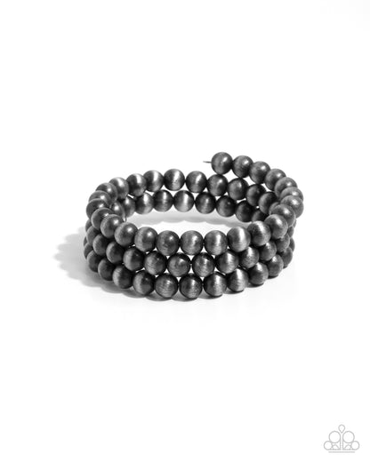 Coiled Catwalk - silver - Paparazzi bracelet