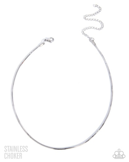 Coiled Celebration - silver - Paparazzi necklace