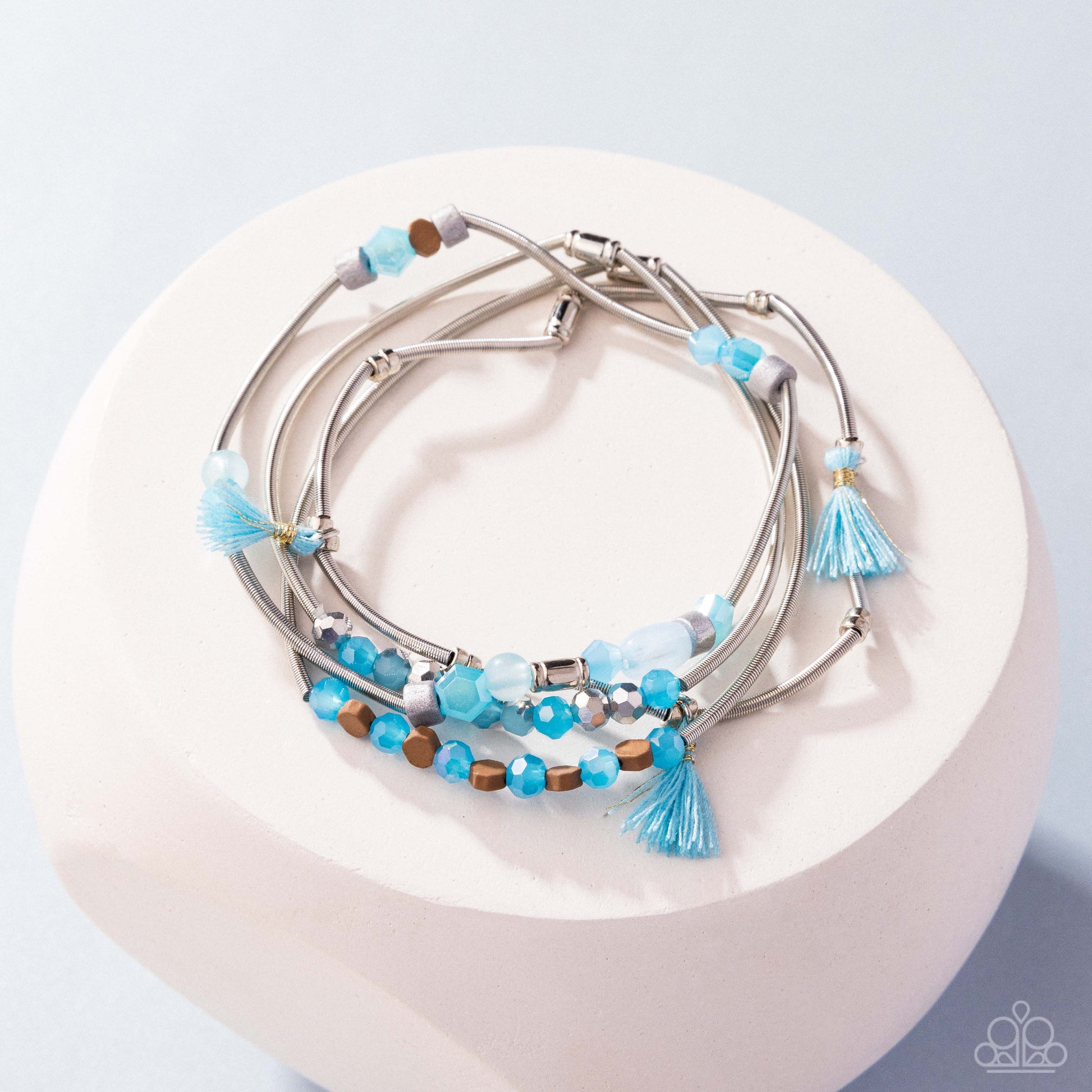 Coiled Color - blue - Paparazzi bracelet