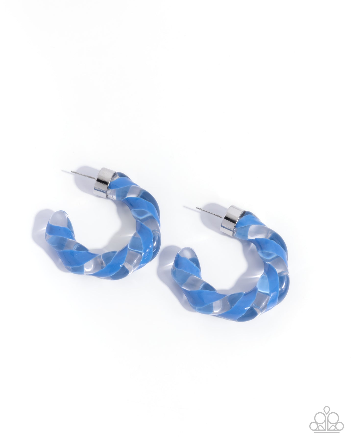 Coiled Cameo - blue - Paparazzi earrings