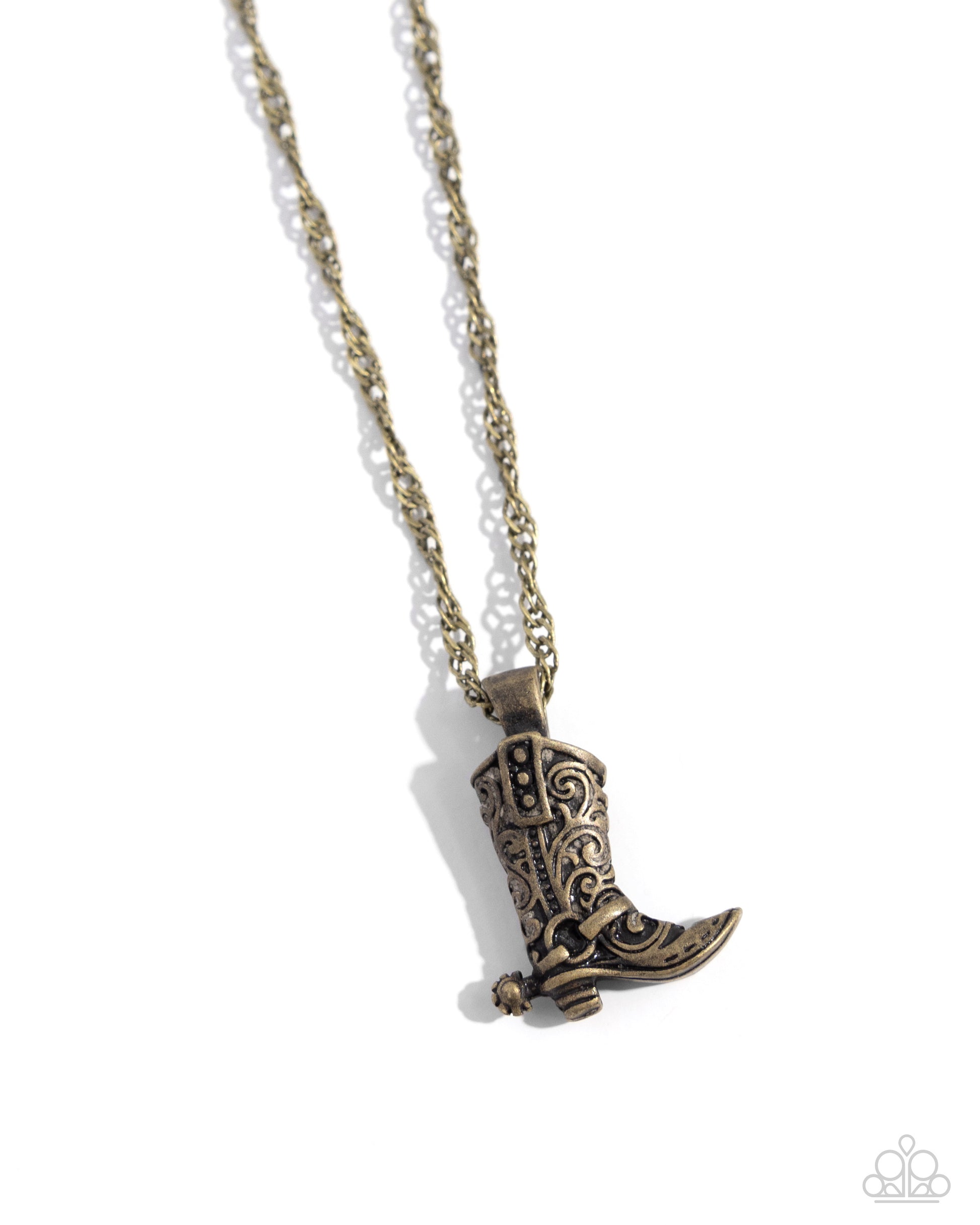 Collectable Cowboy - brass - Paparazzi necklace