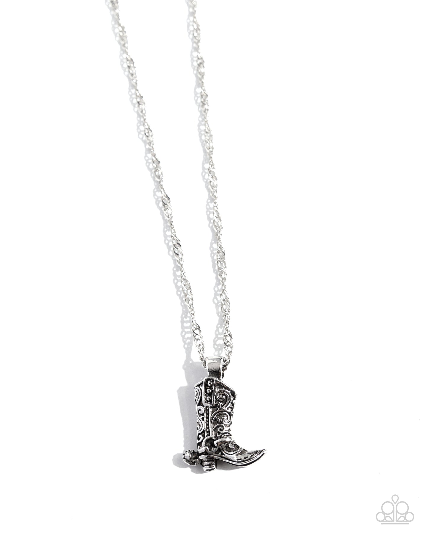 Collectable Cowboy - silver - Paparazzi necklace