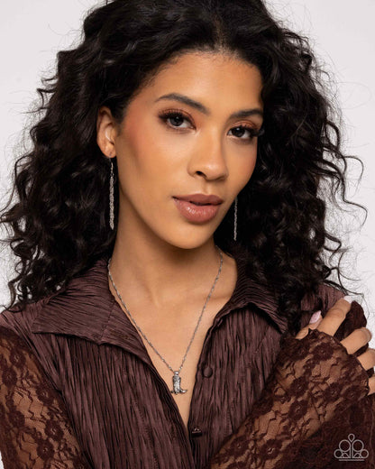 Collectable Cowboy - silver - Paparazzi necklace