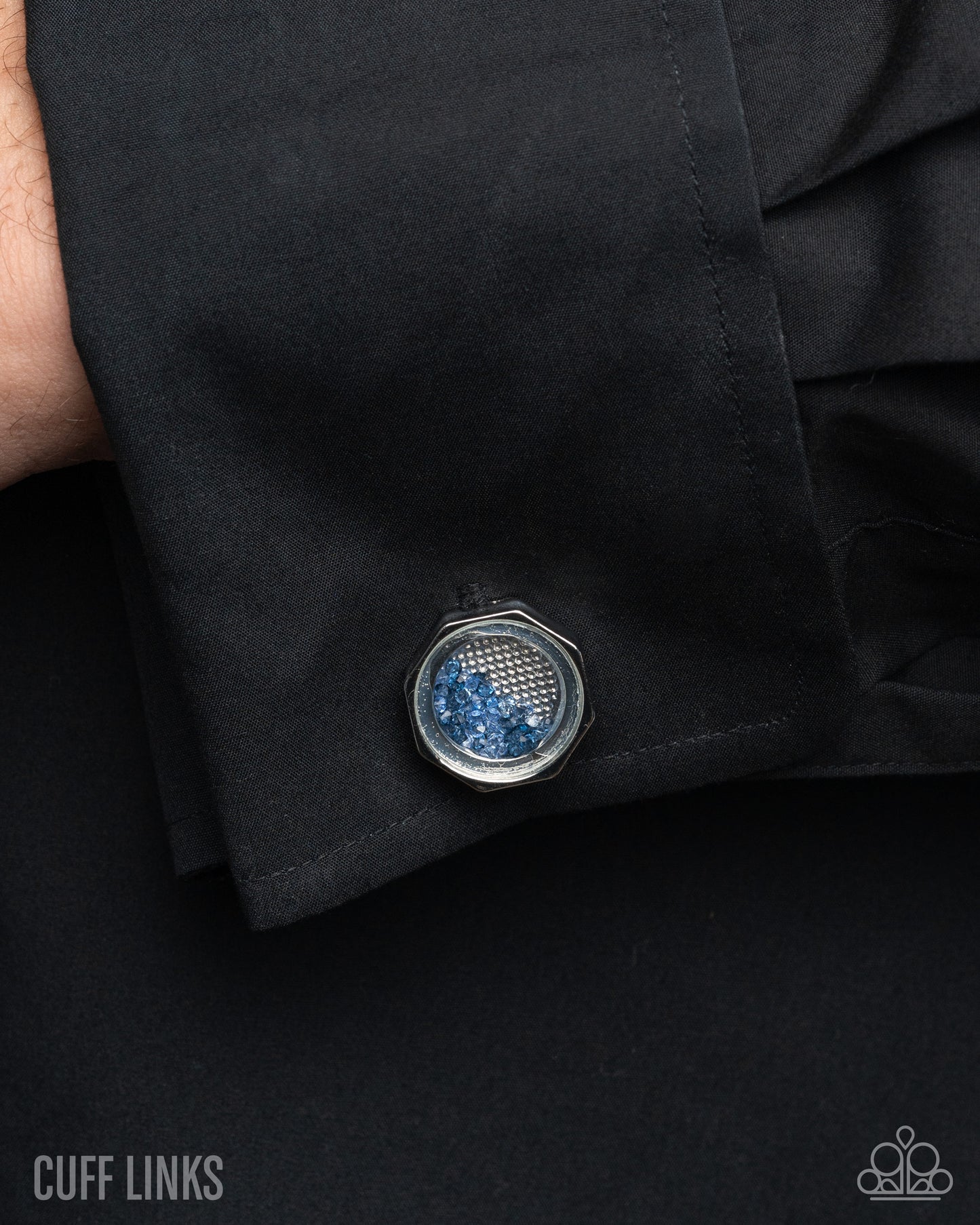 Collectible Curio - blue - Paparazzi MENS cufflinks