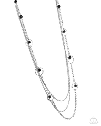 Collectively Carefree - black - Paparazzi necklace