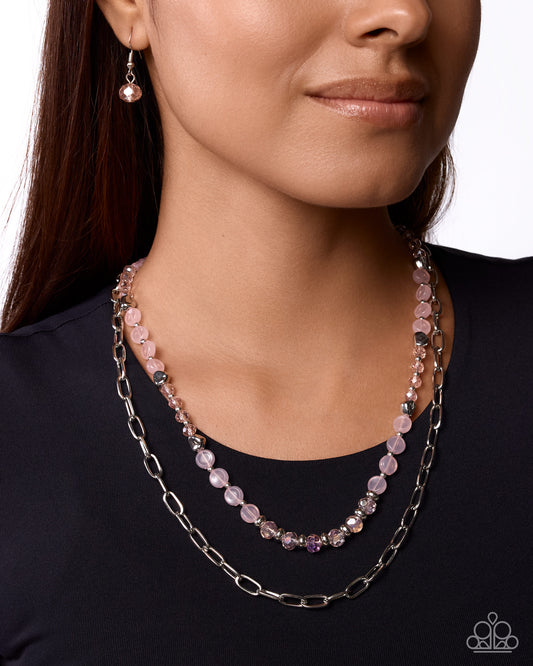 Color Beyond Compare - pink - Paparazzi necklace