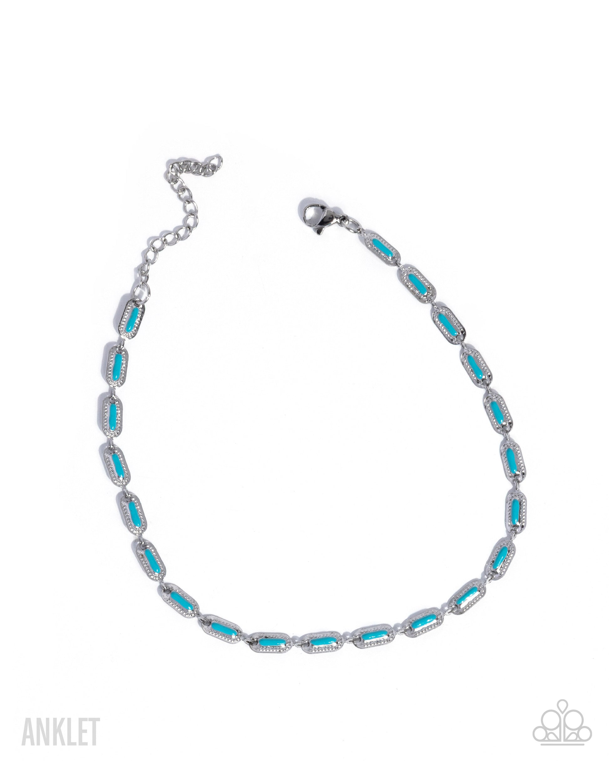 Color Run - blue - Paparazzi anklet