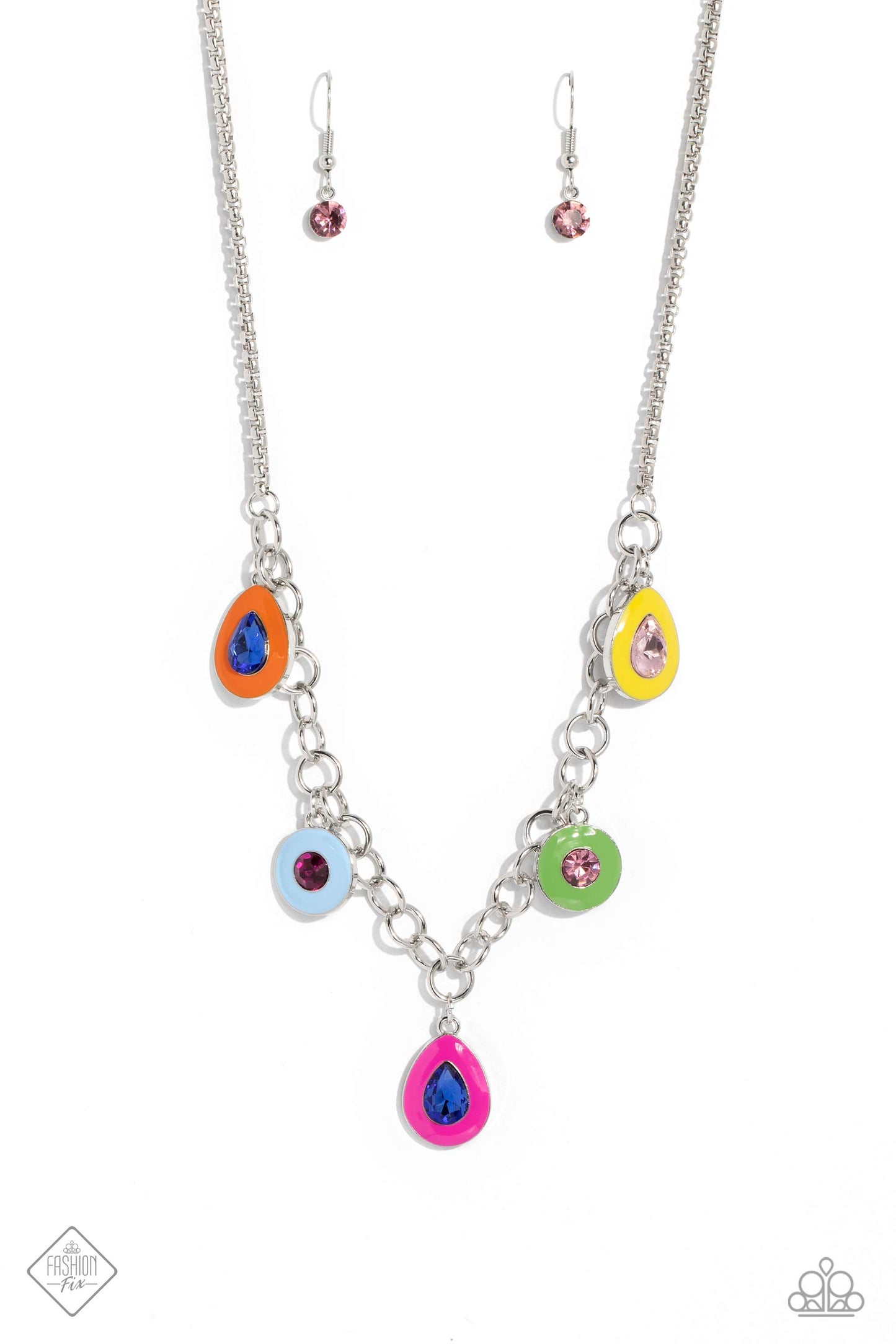 Colorblock Craze - multi - Paparazzi necklace