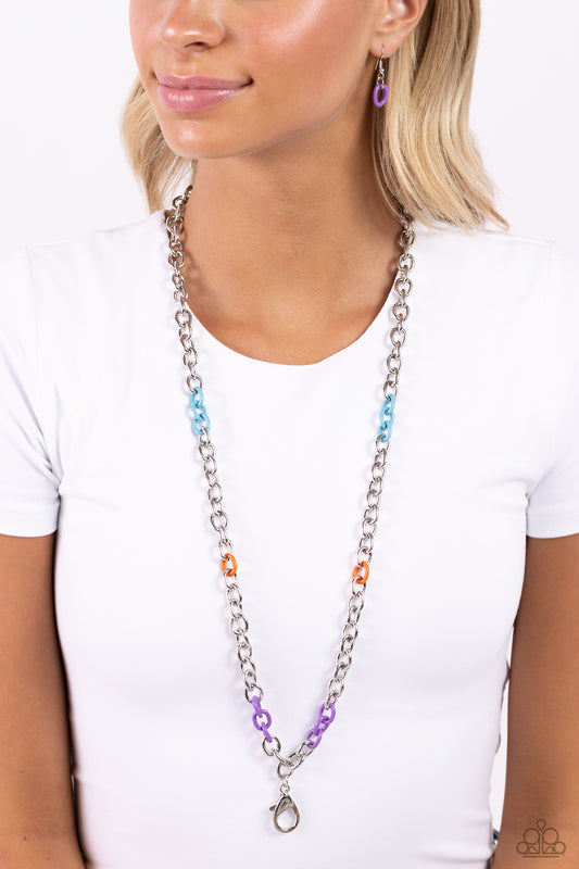 Colored Cabana - multi - Paparazzi LANYARD necklace