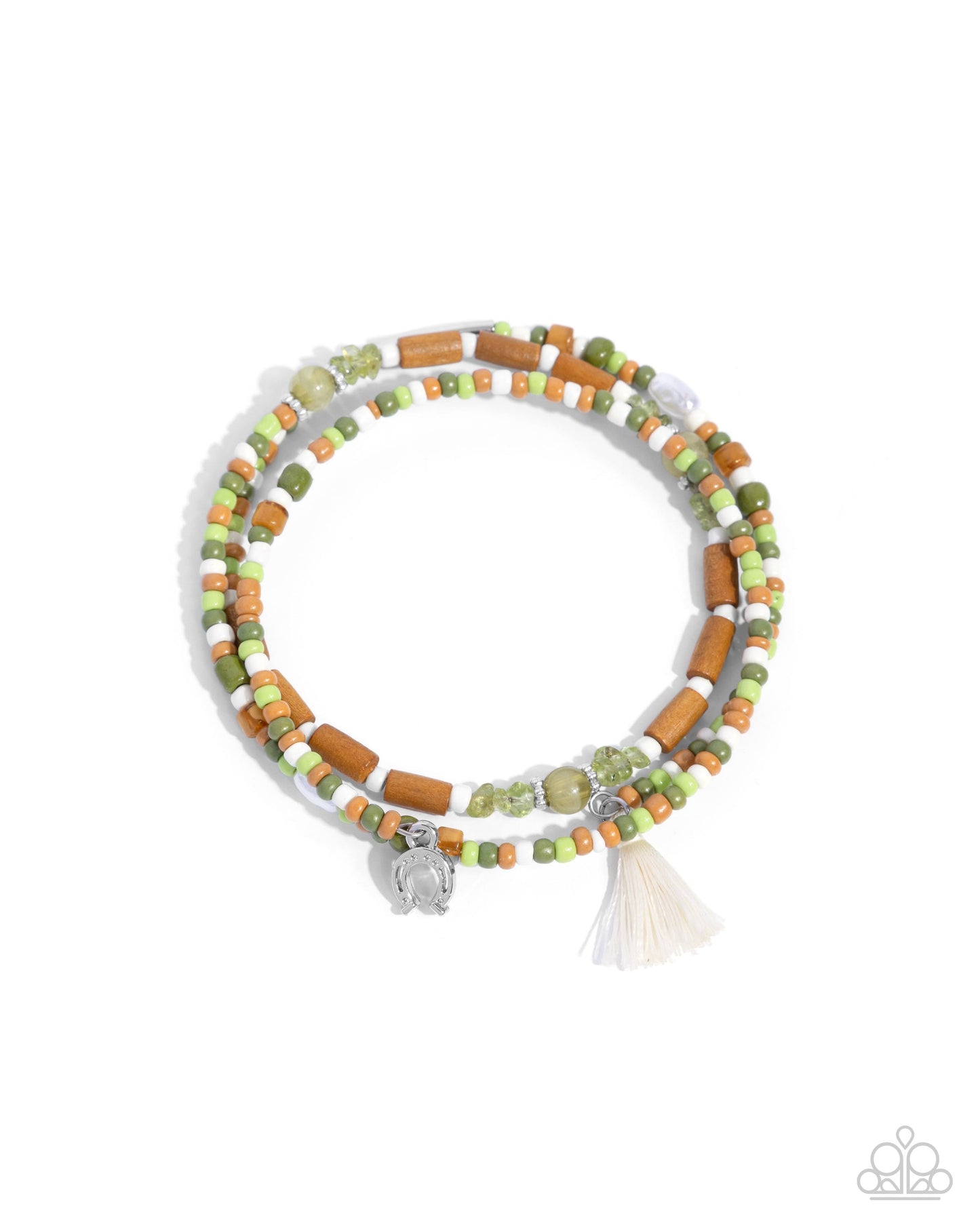 Colored Conversation - green - Paparazzi bracelet