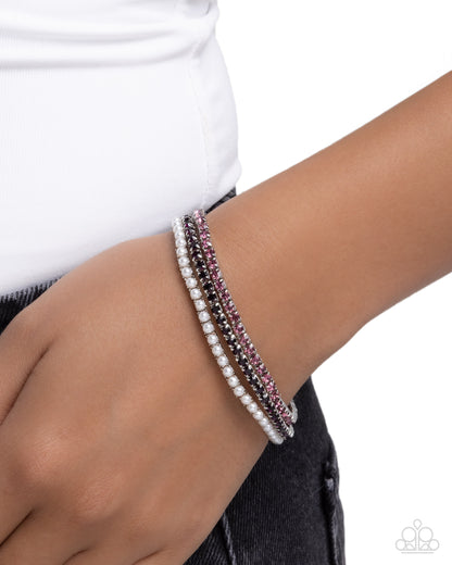 Colorful Cabaret - purple - Paparazzi bracelet