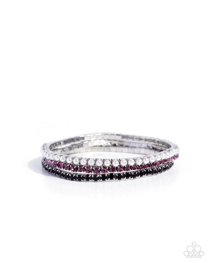 Colorful Cabaret - purple - Paparazzi bracelet