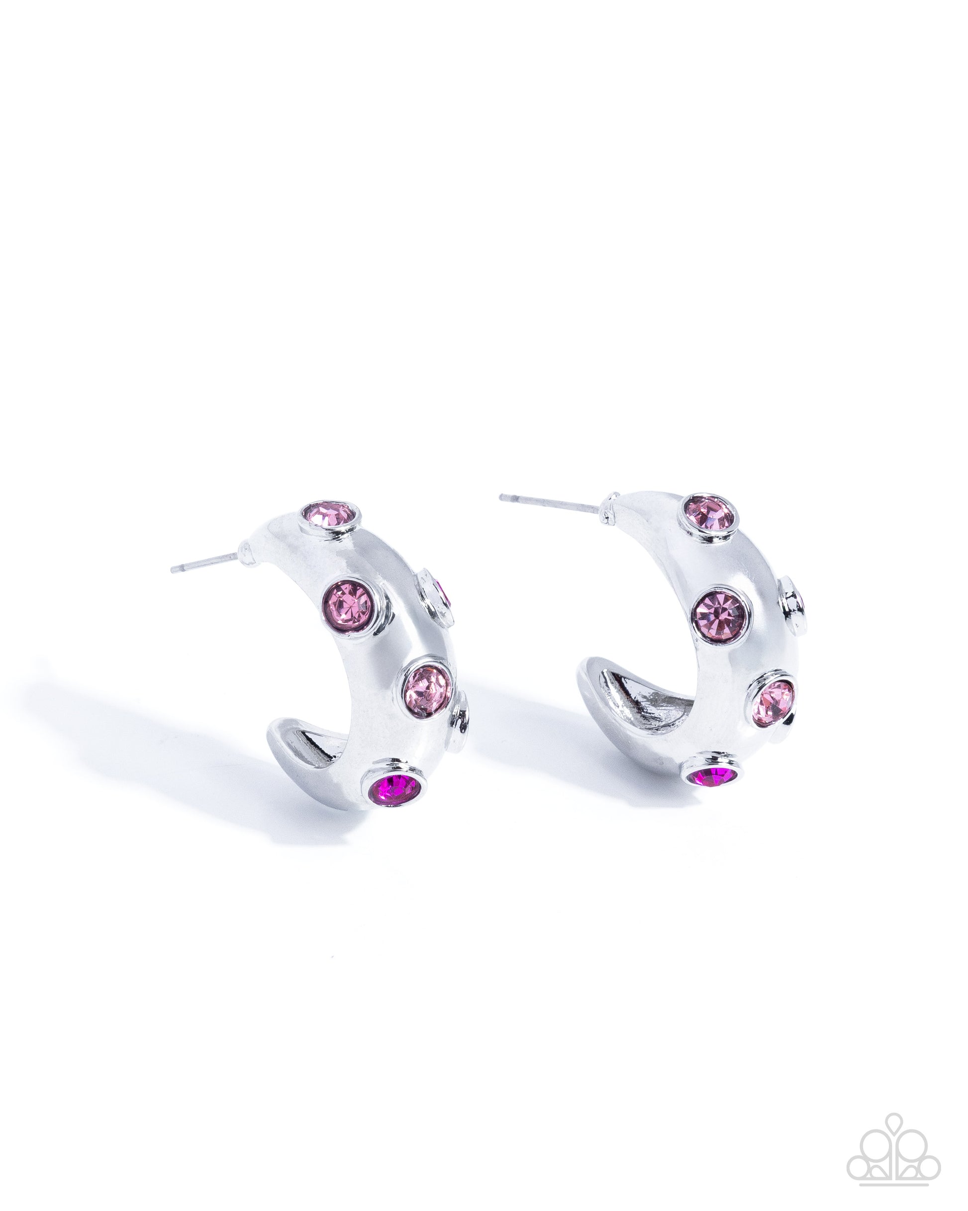 Colorful Cache - pink - Paparazzi earrings