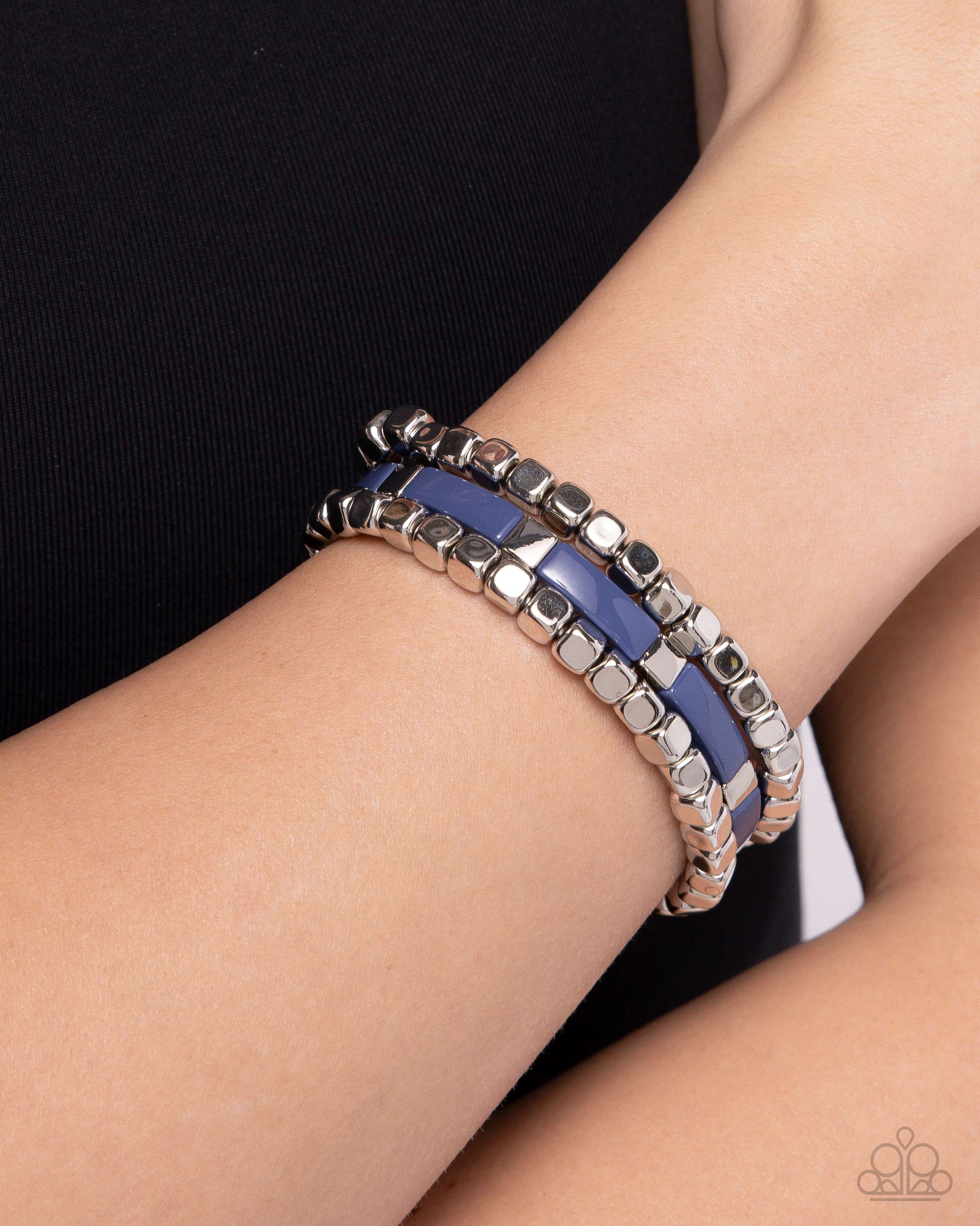 Colorful Cadenza - blue - Paparazzi bracelet