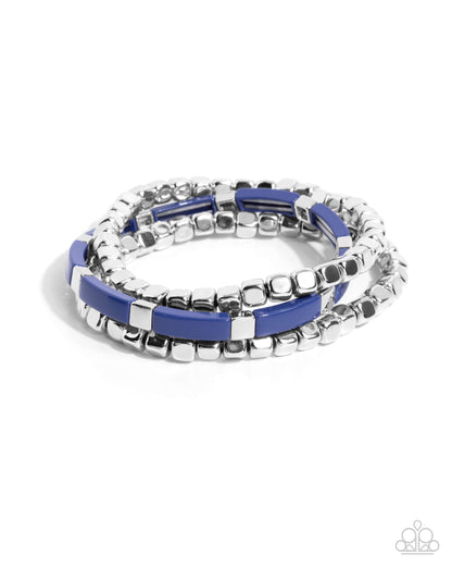 Colorful Cadenza - blue - Paparazzi bracelet